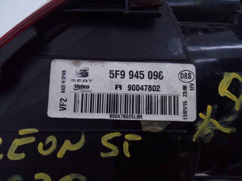 Recambio de piloto trasero derecho para seat leon st (5f8) reference referencia OEM IAM 5F9945096 90047802 E2-A1-44-1