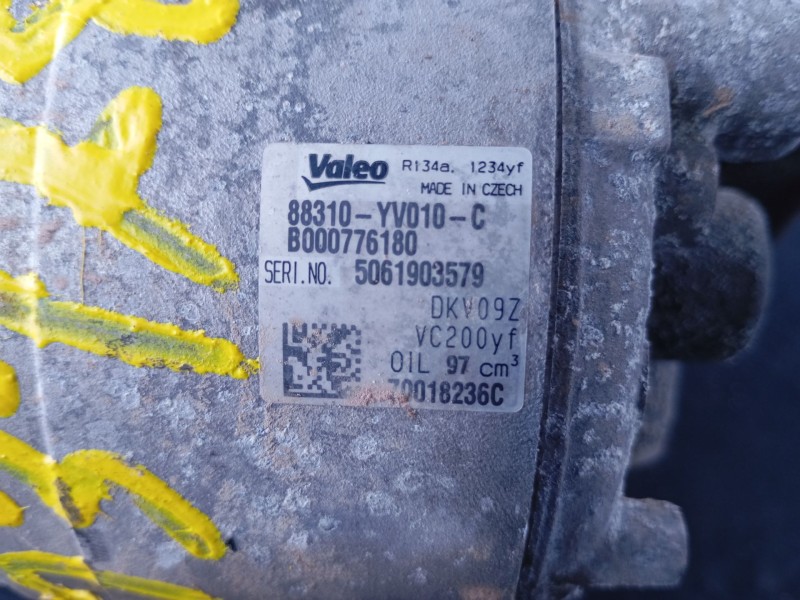 Recambio de compresor aire acondicionado para toyota aygo (_b4_) 1.0 (kgb40) referencia OEM IAM 88310YV10C 8000776180 