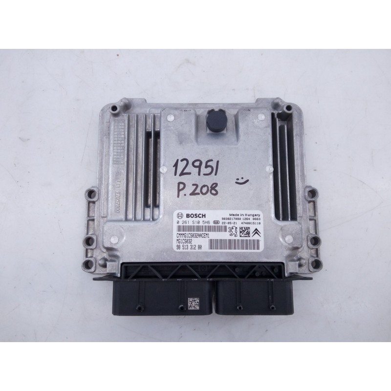 Recambio de centralita motor uce para peugeot 208 ii (ub_, up_, uw_, uj_) 1.2 puretech 100 referencia OEM IAM 9851331280 0261S10