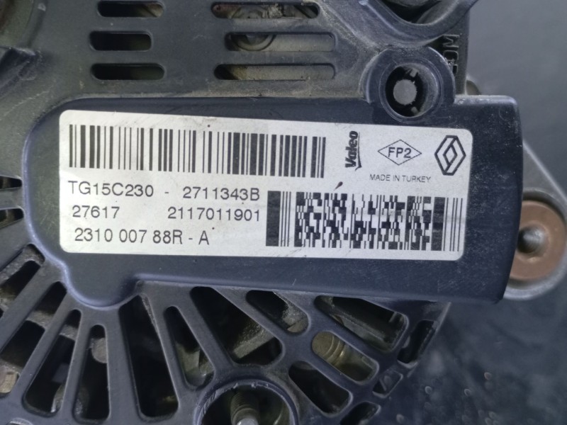 Recambio de alternador para dacia duster ambience 4x2 referencia OEM IAM   