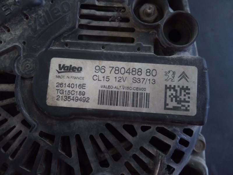 Recambio de alternador para peugeot partner furgoneta/monovolumen 1.6 hdi / bluehdi 75 referencia OEM IAM   