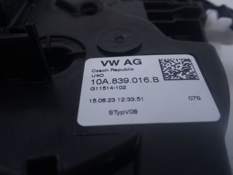 Recambio de cerradura puerta trasera derecha para volkswagen t-cross (c11, d31) 1.0 tsi referencia OEM IAM 10A839016B  