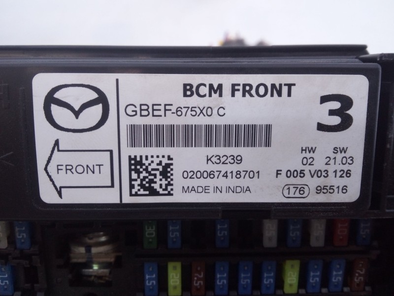 Recambio de caja reles / fusibles para mazda cx-5 (kf) 2.0 referencia OEM IAM GBEF675X0C  