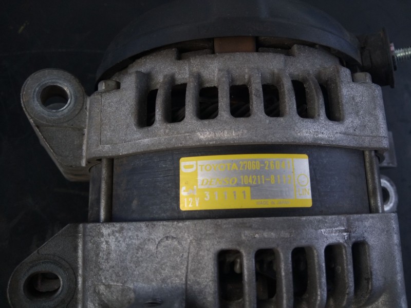 Recambio de alternador para toyota rav 4 advance referencia OEM IAM   
