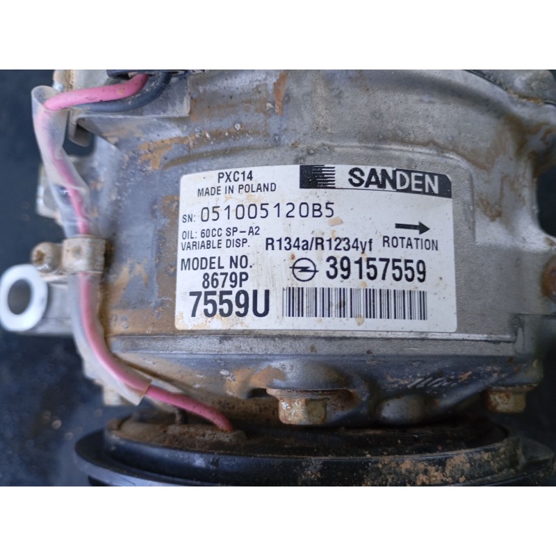 Recambio de compresor aire acondicionado para opel insignia insignia b grand sport z18 referencia OEM IAM   
