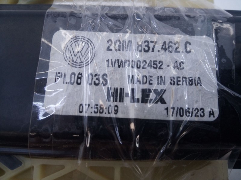 Recambio de elevalunas delantero derecho para volkswagen t-cross (c11, d31) 1.0 tsi referencia OEM IAM 2GM837462C  
