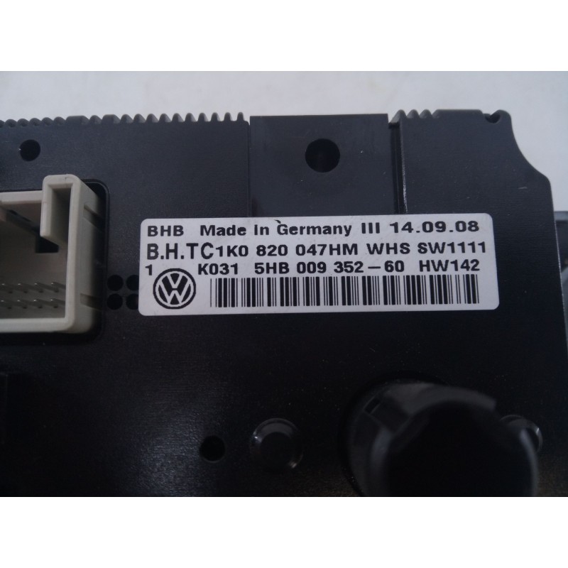 Recambio de mando calefaccion / aire acondicionado para volkswagen golf v berlina (1k1) trendline referencia OEM IAM 5HB00935260