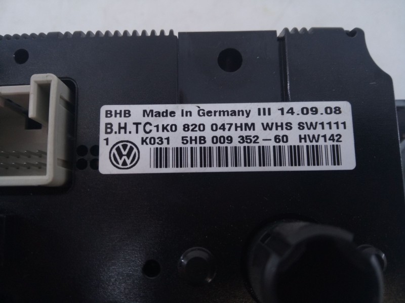 Recambio de mando calefaccion / aire acondicionado para volkswagen golf v berlina (1k1) trendline referencia OEM IAM 5HB00935260