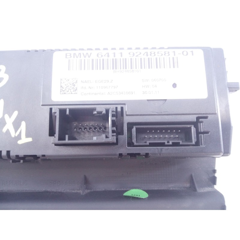 Recambio de mando climatizador para bmw x1 (e84) sdrive 18d referencia OEM IAM 64119248581-01 BH924858101 