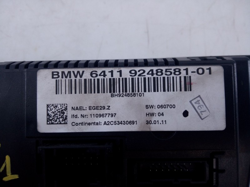 Recambio de mando climatizador para bmw x1 (e84) sdrive 18d referencia OEM IAM 64119248581-01 BH924858101 