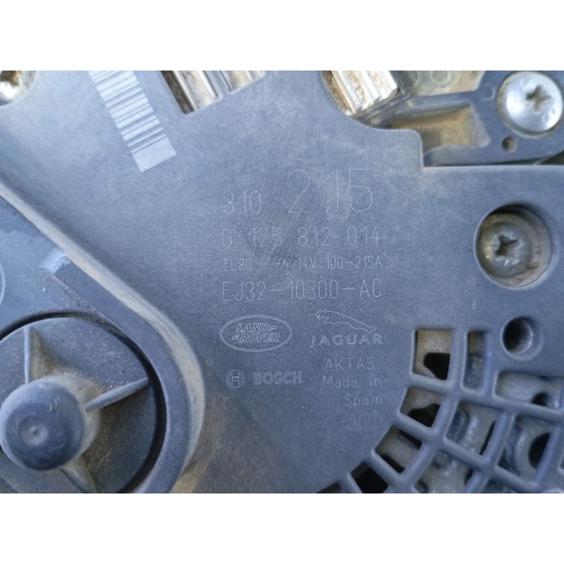 Recambio de alternador para land rover range rover evoque (l538) 2.2 d 4x4 referencia OEM IAM 0125812014 310215 