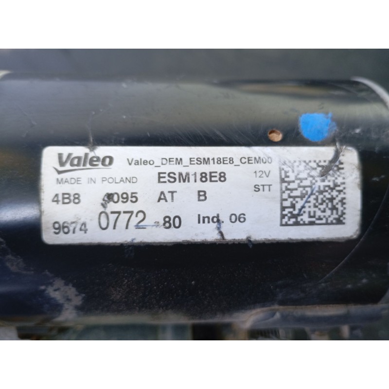 Recambio de motor arranque para peugeot 3008 ii suv (mc_, mr_, mj_, m4_) 1.2 thp/ puretech 130 (mrhnsm, mrhnsu, mrhnsj, mrhnyw,.