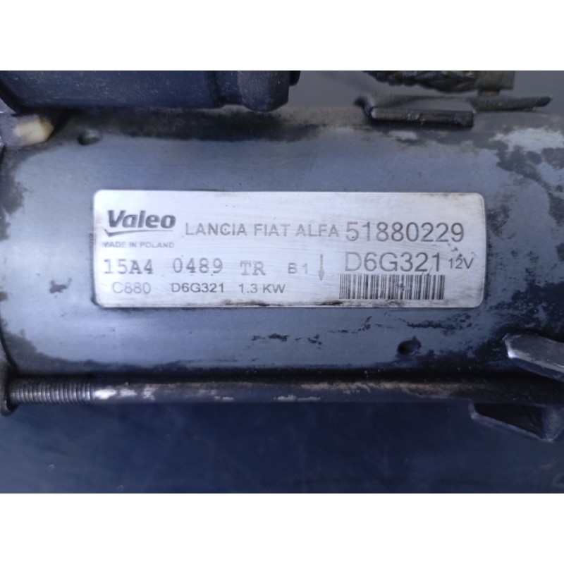 Recambio de motor arranque para fiat doblo ii (152) emotion referencia OEM IAM 51880229 D6G321 