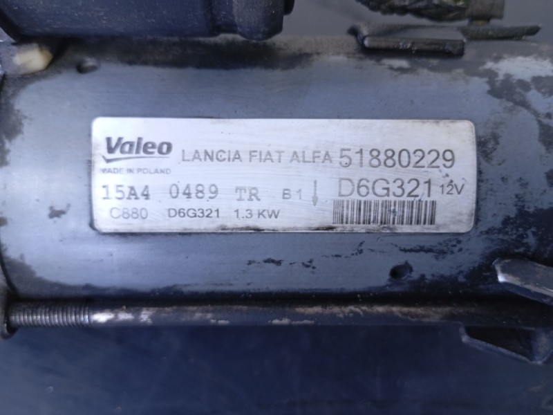 Recambio de motor arranque para fiat doblo ii (152) emotion referencia OEM IAM 51880229 D6G321 