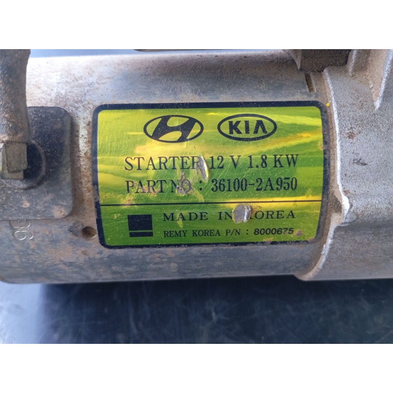 Recambio de motor arranque para hyundai tucson essence 2wd referencia OEM IAM 361002A950  