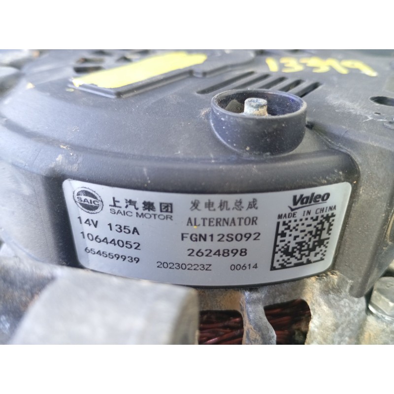 Recambio de alternador para mg mg zs suv (azs1) 1.0 t-gdi referencia OEM IAM FGN12S092 2624898 