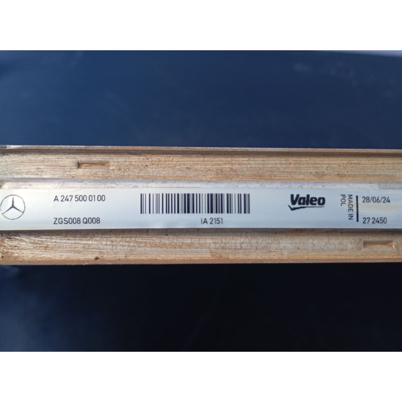 Recambio de intercooler para mercedes-benz gla (h247) gla 250 e (247.786) referencia OEM IAM A2475000100 ZGS008Q008 