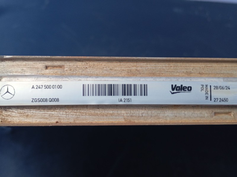 Recambio de intercooler para mercedes-benz gla (h247) gla 250 e (247.786) referencia OEM IAM A2475000100 ZGS008Q008 