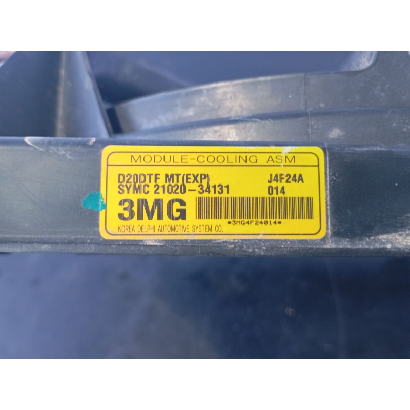 Recambio de electroventilador para ssangyong korando crystal referencia OEM IAM 2102034131  