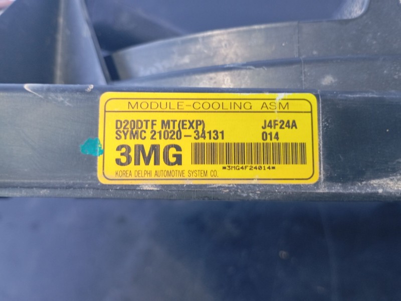 Recambio de electroventilador para ssangyong korando crystal referencia OEM IAM 2102034131  