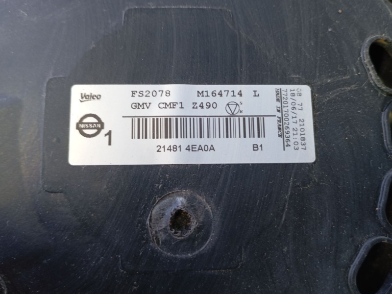 Recambio de electroventilador para nissan qashqai (j11) 1.2 16v cat referencia OEM IAM FS2078 M164714L 
