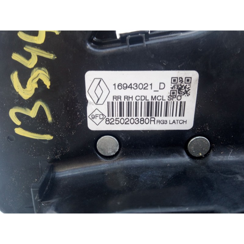 Recambio de cerradura puerta trasera derecha para renault megane iv sedán 1.3 tce 140 (lvnb) referencia OEM IAM   