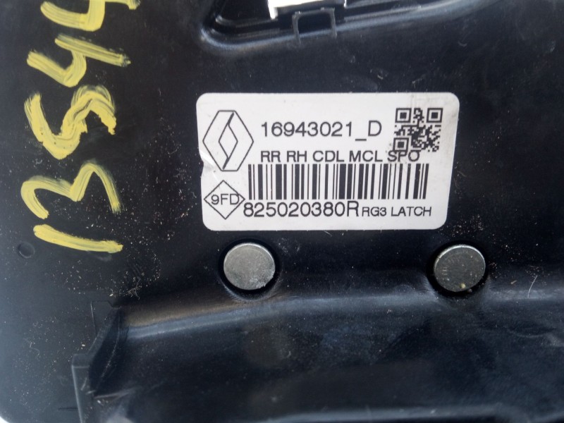 Recambio de cerradura puerta trasera derecha para renault megane iv sedán 1.3 tce 140 (lvnb) referencia OEM IAM   