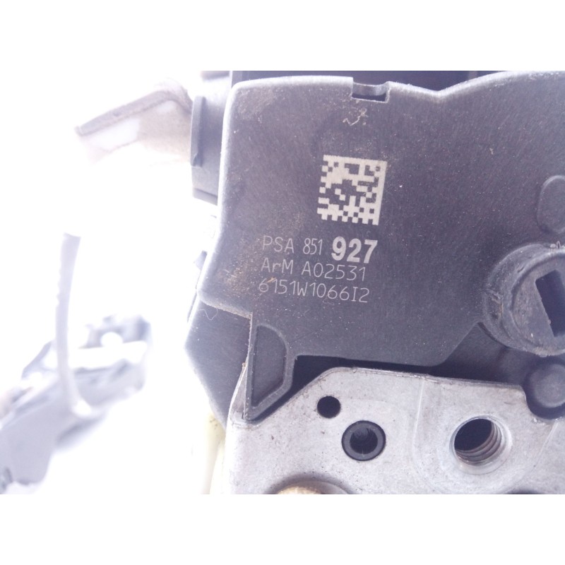 Recambio de cerradura puerta trasera derecha para peugeot 508 gt referencia OEM IAM PSA851927  