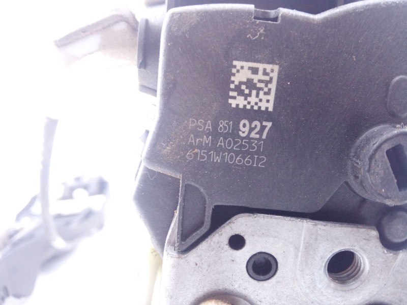 Recambio de cerradura puerta trasera derecha para peugeot 508 gt referencia OEM IAM PSA851927  
