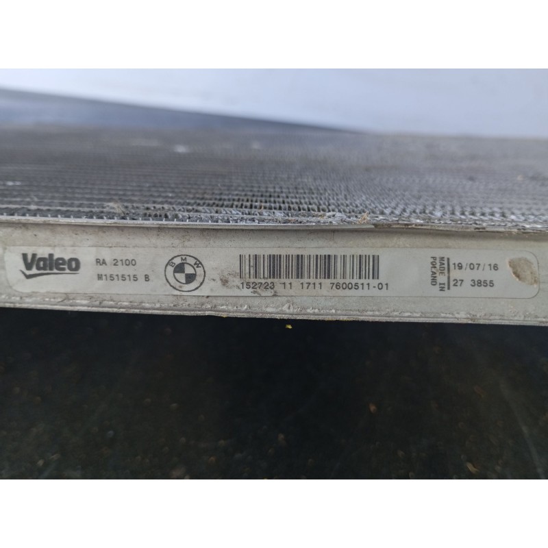 Recambio de radiador agua para bmw 1 (f20) 116 d referencia OEM IAM 760051101 M151515B 