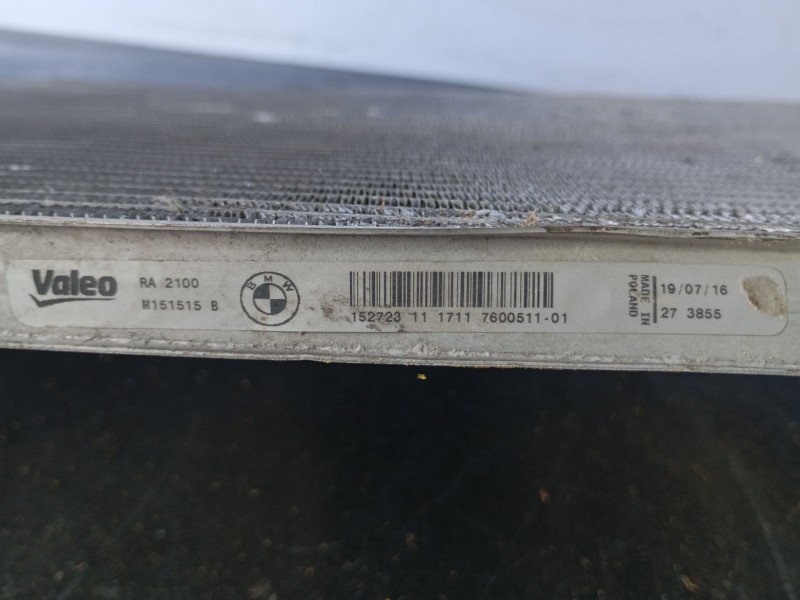 Recambio de radiador agua para bmw 1 (f20) 116 d referencia OEM IAM 760051101 M151515B 