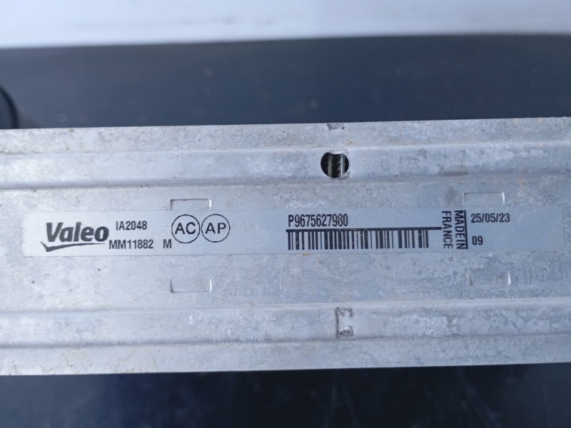 Recambio de intercooler para ds ds 4 ii (fr_, fb_, f3_) e-tense 225 (f3dgzt) referencia OEM IAM P9675627980 MM11882 