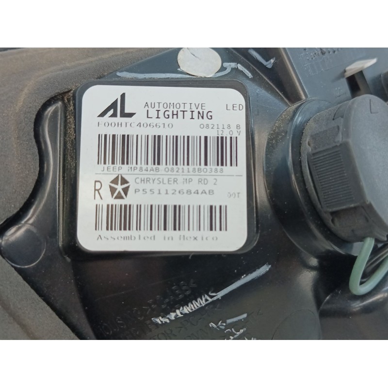 Recambio de piloto trasero derecho porton para jeep compass (mp, m6, mv, m7) 1.4 multiair referencia OEM IAM 68547556AA  