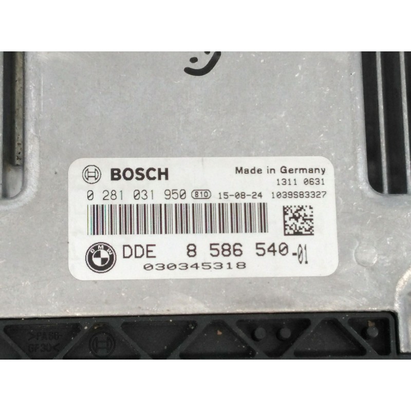 Recambio de centralita motor uce para bmw x6 (f16, f86) xdrive 30 d referencia OEM IAM 8586540 0281031950 