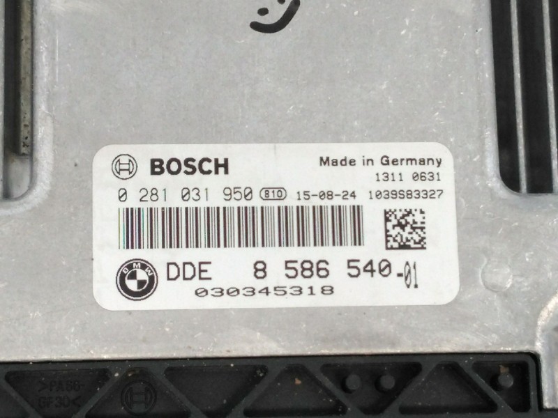 Recambio de centralita motor uce para bmw x6 (f16, f86) xdrive 30 d referencia OEM IAM 8586540 0281031950 