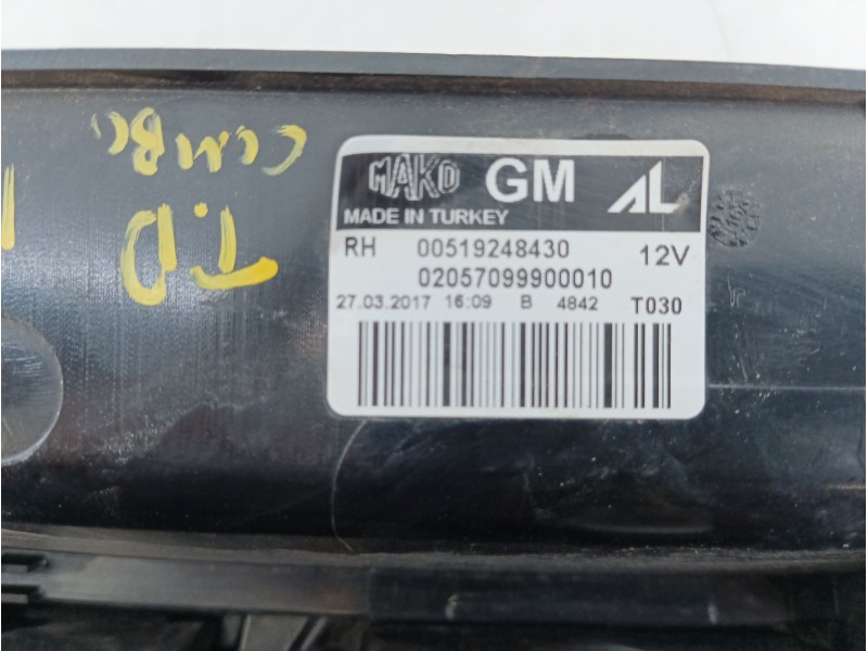 Recambio de piloto trasero derecho para opel combo d 1.6 16v cdti referencia OEM IAM   