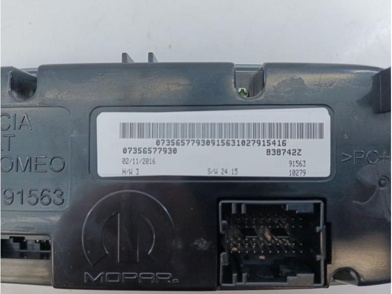 Recambio de mando climatizador para jeep renegade suv (bu, b1, bv) 1.4 4x4 referencia OEM IAM 07356577930  