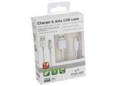 Recambio de accesorios auto para universal elect. y accs. cargador usb iphone blanco referencia OEM IAM WIRE100 NUEVO TIENDA