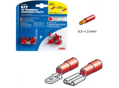 Recambio de accesorios auto para universal accesorios terminales rojos 0,5-1,5 mm2 20 hembra 20 macho referencia OEM IAM LAM4505