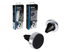 Recambio de accesorios auto para universal accesorios soporte para telefono magnetico con clip para rejilla aluminio n referenci