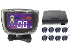 Recambio de accesorios auto para universal acc.electricos kit sensor marcha atras 4 ant.+ 4 post.+ display 12v referencia OEM IA 2