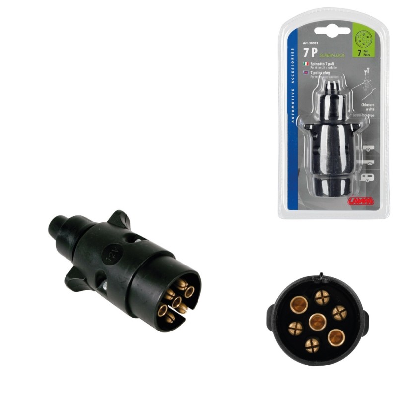 Recambio de accesorios auto para universal acc.electricos enchufe para camiones y caravanas 7 polos referencia OEM IAM LAM38981 