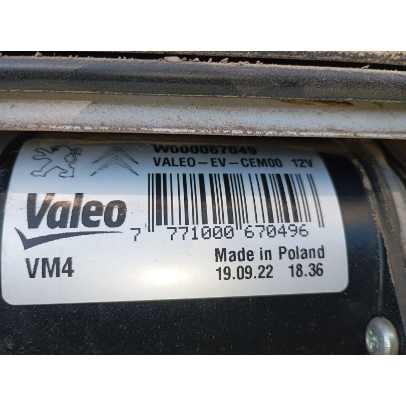 Recambio de motor limpia delantero para fiat scudo furgoneta 2.0 multijet 145 (506) referencia OEM IAM W000067049  