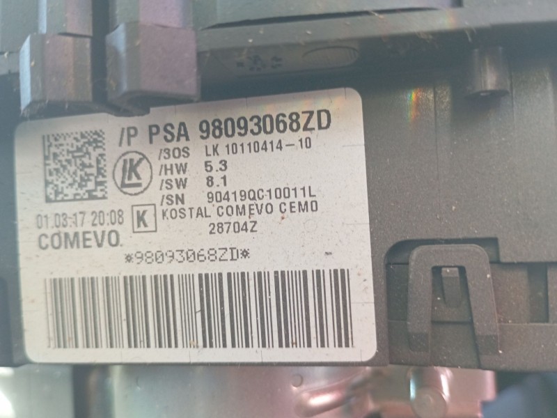 Recambio de anillo airbag para citroën jumpy iii furgoneta (v_) 1.6 bluehdi 115 referencia OEM IAM 98093068ZD  