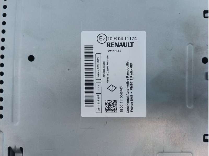 Recambio de sistema navegacion gps para renault captur i (j5_, h5_) 1.5 dci 90 referencia OEM IAM 259157606R R0411174 