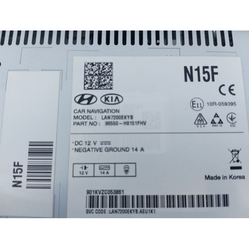 Recambio de sistema navegacion gps para kia stonic (yb) 1.0 t-gdi referencia OEM IAM   