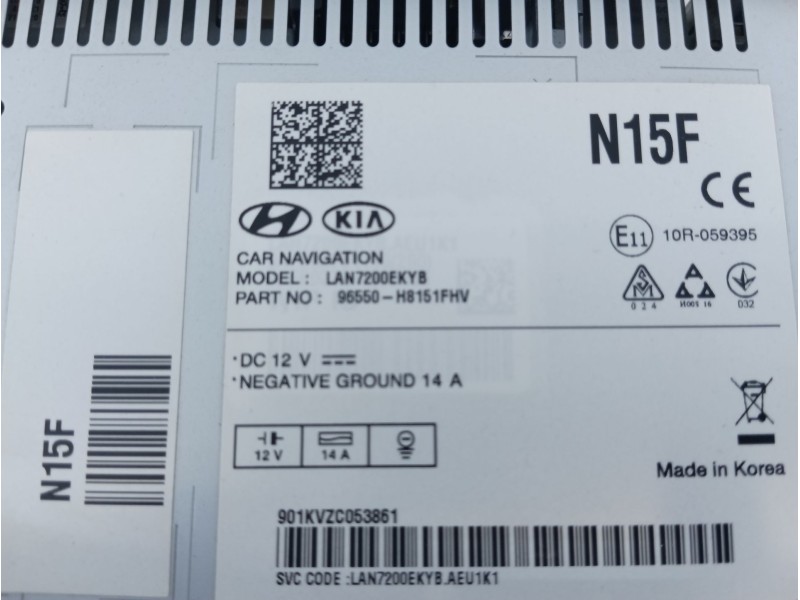 Recambio de sistema navegacion gps para kia stonic (yb) 1.0 t-gdi referencia OEM IAM   