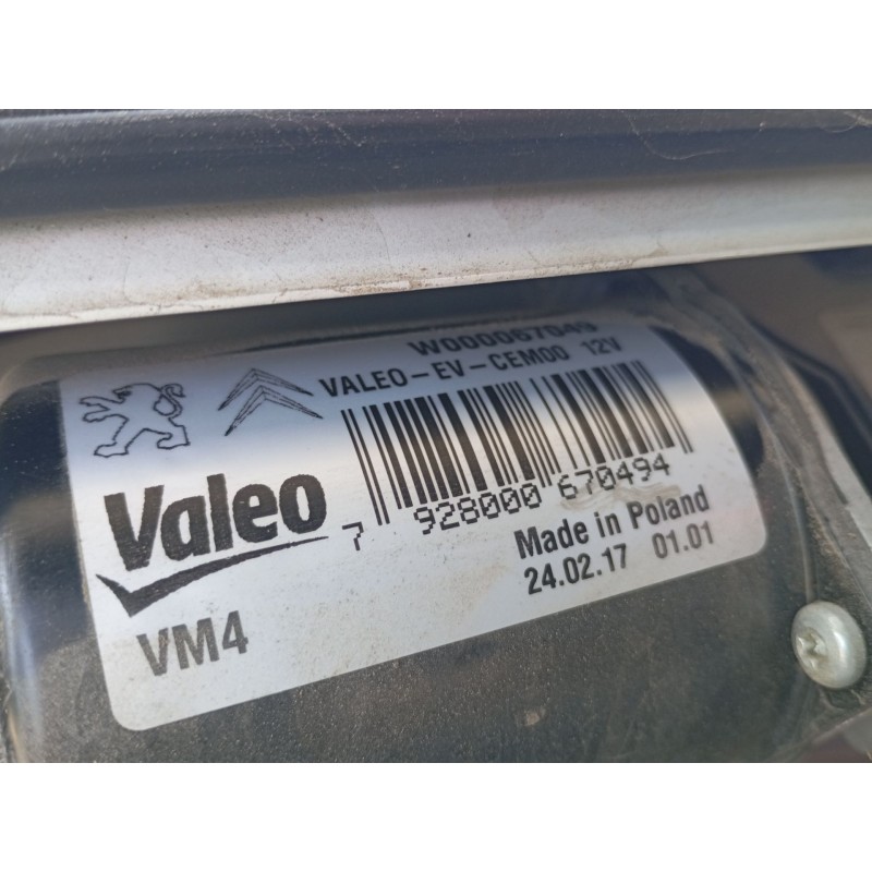 Recambio de motor limpia delantero para citroën jumpy iii furgoneta (v_) 1.6 bluehdi 115 referencia OEM IAM W000067049  