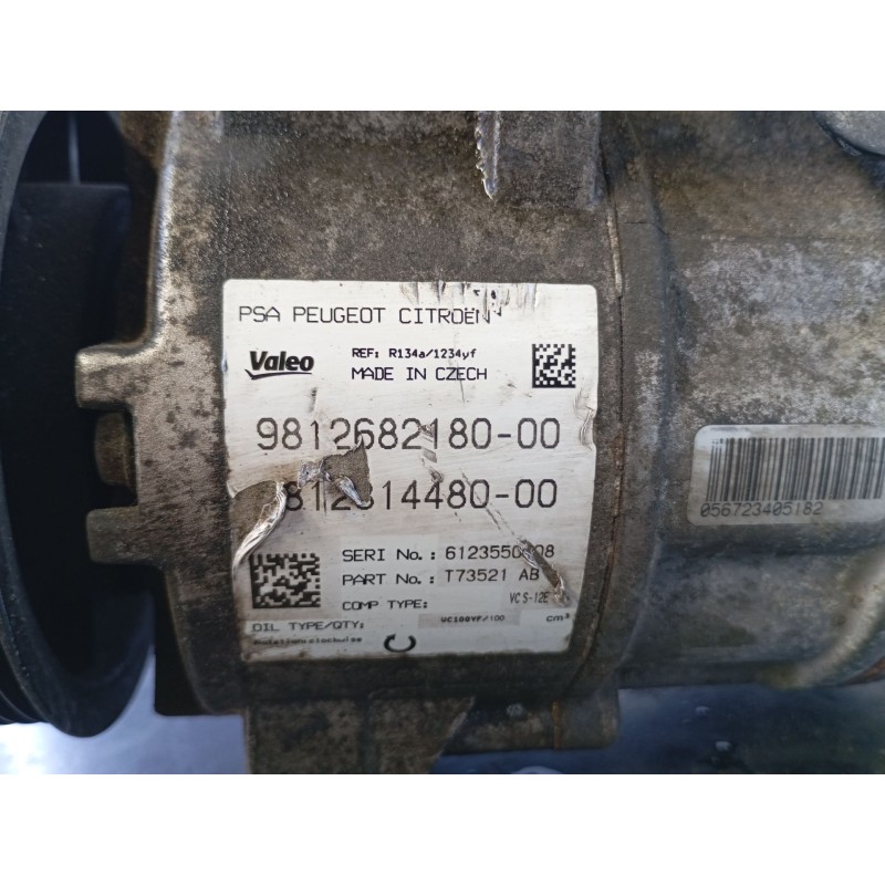 Recambio de compresor aire acondicionado para peugeot 308 active referencia OEM IAM   