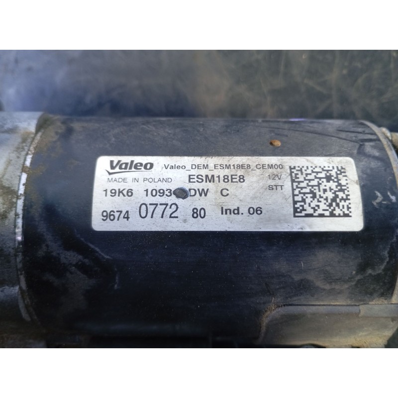 Recambio de motor arranque para peugeot 308 active referencia OEM IAM   